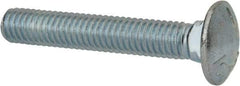 Value Collection - 3/8-16 UNC 2-1/4" Length Under Head, Standard Square Neck, Carriage Bolt - Grade 5 Steel, Zinc-Plated Finish - Makers Industrial Supply