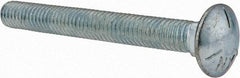 Value Collection - 3/8-16 UNC 3-1/4" Length Under Head, Standard Square Neck, Carriage Bolt - Grade 5 Steel, Zinc-Plated Finish - Makers Industrial Supply