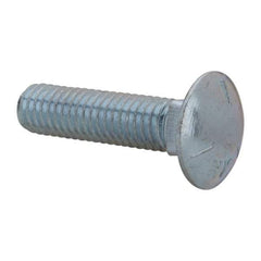 Value Collection - 7/16-14 UNC 1-3/4" Length Under Head, Standard Square Neck, Carriage Bolt - Grade 5 Steel, Zinc-Plated Finish - Makers Industrial Supply