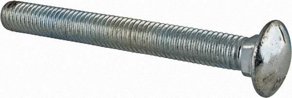 Value Collection - 1/2-13 UNC 4-1/2" Length Under Head, Standard Square Neck, Carriage Bolt - Grade 5 Steel, Zinc-Plated Finish - Makers Industrial Supply