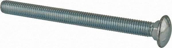 Value Collection - 1/2-13 UNC 6" Length Under Head, Standard Square Neck, Carriage Bolt - Grade 5 Steel, Zinc-Plated Finish - Makers Industrial Supply