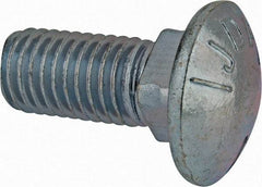 Value Collection - 5/8-11 UNC 1-1/2" Length Under Head, Standard Square Neck, Carriage Bolt - Grade 5 Steel, Zinc-Plated Finish - Makers Industrial Supply