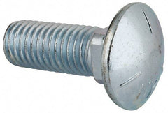 Value Collection - 5/8-11 UNC 1-3/4" Length Under Head, Standard Square Neck, Carriage Bolt - Grade 5 Steel, Zinc-Plated Finish - Makers Industrial Supply