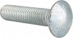 Value Collection - 5/8-11 UNC 2-3/4" Length Under Head, Standard Square Neck, Carriage Bolt - Grade 5 Steel, Zinc-Plated Finish - Makers Industrial Supply