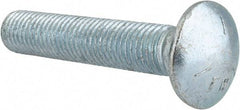 Value Collection - 3/4-10 UNC 4" Length Under Head, Standard Square Neck, Carriage Bolt - Grade 5 Steel, Zinc-Plated Finish - Makers Industrial Supply