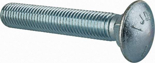 Value Collection - 3/4-10 UNC 4-1/2" Length Under Head, Standard Square Neck, Carriage Bolt - Grade 5 Steel, Zinc-Plated Finish - Makers Industrial Supply