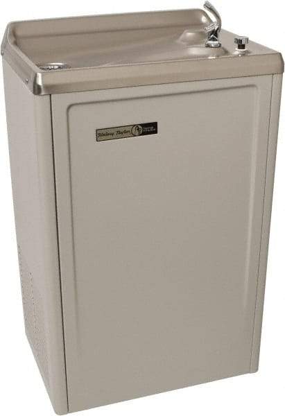 Halsey Taylor - 7.6 GPH Cooling Capacity Deluxe Standard Wall-Mounted Water Cooler & Fountain - Vinyl Cabinet, 20 to 105 psi, 120 VAC Volts, 370 Watts, 4.0 Full Load Amperage - Makers Industrial Supply