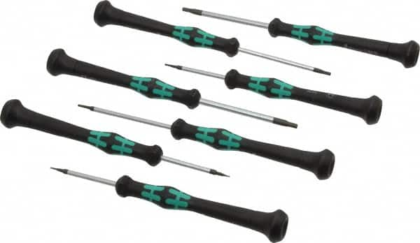 Wera - 7 Piece, 0.7 to 3mm Hex Driver Set - Comes in Cardboard Box - Makers Industrial Supply