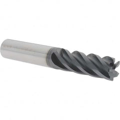 Iscar - 16mm, 5 Flute, Single End, Solid Carbide, Corner Chamfer End Mill - 100mm OAL, 38° Helix, Right Hand Flute, 40mm LOC, Right Hand Cut - Makers Industrial Supply