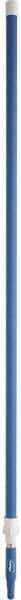 Vikan - 115 x 1-1/4" Aluminum Squeegee Handle - European Threaded Connection, Blue, Telescoping - Makers Industrial Supply