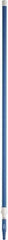 Vikan - 115 x 1-1/4" Aluminum Squeegee Handle - European Threaded Connection, Blue, Telescoping - Makers Industrial Supply