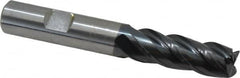 Guhring - 1/2", 4 Flute, Single End, Solid Carbide, 0.031" Corner Radius End Mill - 3-1/2" OAL, 35/38° Helix, Right Hand Flute, 1-1/4" LOC, Right Hand Cut - Makers Industrial Supply