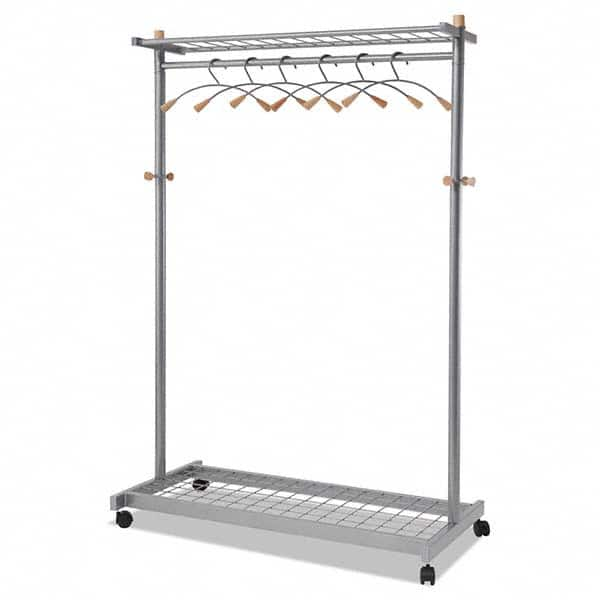 Alba - Coat Racks, Hooks & Shelving Type: Floor Rack Number of Hooks: 6 - Makers Industrial Supply