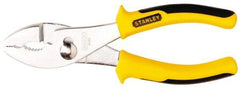 Stanley - 6-5/8" OAL, 1-27/64" Jaw Length, Slip Joint Pliers - 2 Positions, Serrated Jaw, Slip Joint Head, Slip Joint Plier Tool, Serrated Pipe Jaw - Makers Industrial Supply