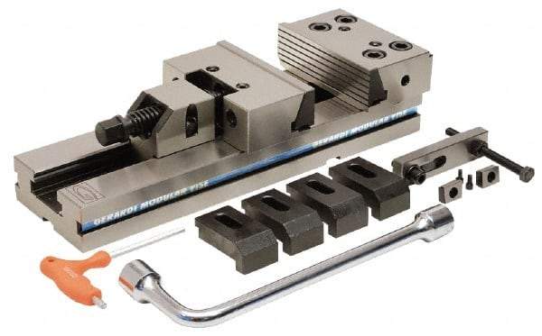 Gerardi - 7" Jaw Width, 58mm High x 555mm Long x 145mm Wide Vise - For Use with Art 1 Standard Series Precision Vises - Makers Industrial Supply