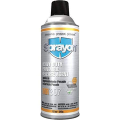 Sprayon - 16 Ounce Aerosol Can, Clear, Heavy-Duty Mold Release - Silicone Composition - Makers Industrial Supply