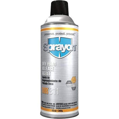 Sprayon - 16 Ounce Aerosol Can, White, General Purpose Mold Release - Dry Film Composition - Makers Industrial Supply