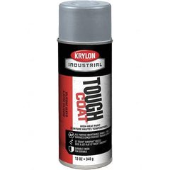 Sprayon - High Temp Aluminum (Color), Metallic, Acrylic Enamel Spray Paint - 15 to 20 Sq Ft per Can, 16 oz Container - Makers Industrial Supply