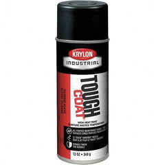 Sprayon - High Temp Black, 12 Ounce Net Fill, Metallic, Acrylic Enamel Spray Paint - 15 to 20 Sq. Ft. per Can, 12 Ounce Container - Makers Industrial Supply