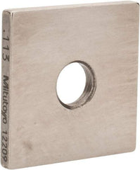 Mitutoyo - 0.113" Square Steel Gage Block - Accuracy Grade 0, Includes Certificate of Inspection - Makers Industrial Supply