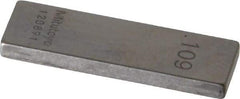 Mitutoyo - 0.109" Rectangular Steel Gage Block - Accuracy Grade 0, Includes Certificate of Inspection - Makers Industrial Supply