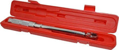 Proto - 3/8" Drive Micrometer Type Ratchet Head Torque Wrench - 16 N/m to 80 N/m Torque, 15-1/2" OAL, Ratchet Head - Makers Industrial Supply