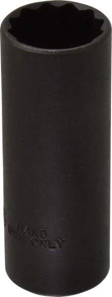 Proto - 15/16", 1/2" Drive, Deep Hand Socket - 12 Points, 3-1/4" OAL, Alloy Steel, Black Finish - Makers Industrial Supply