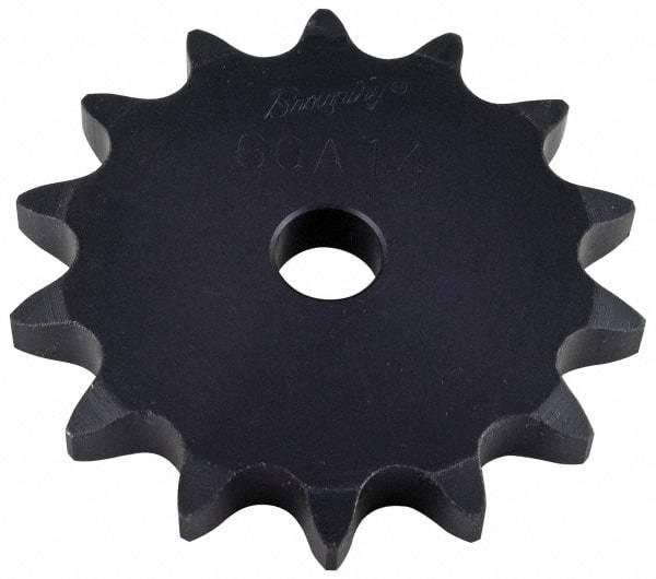 Browning - 15 Teeth, 3/4" Chain Pitch, Chain Size 60, "A" Plate Roller Chain Sprocket - 5/8" Bore Diam, 3.607" Pitch Diam, 3.98" Outside Diam - Makers Industrial Supply