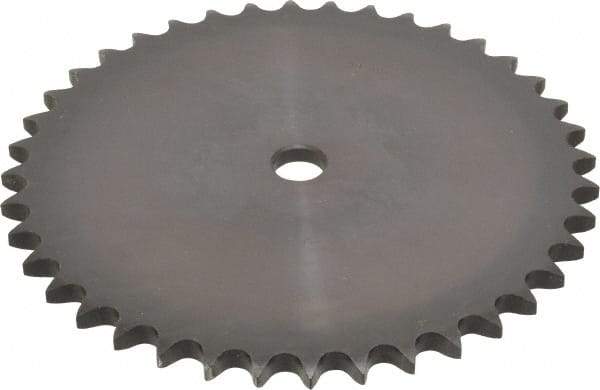 Browning - 40 Teeth, 5/8" Chain Pitch, Chain Size 50, "A" Plate Roller Chain Sprocket - 3/4" Bore Diam, 7.966" Pitch Diam, 8.32" Outside Diam - Makers Industrial Supply