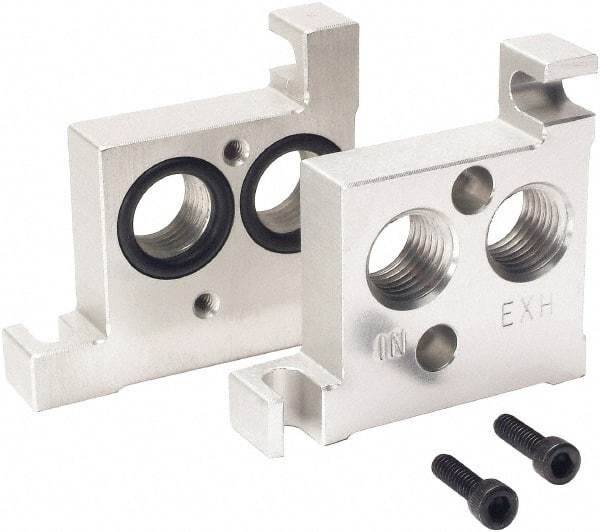 ARO/Ingersoll-Rand - Solenoid Valve End Plate Kit - Use with 3-Way or 4-Way Premair Series Valve Stack - Makers Industrial Supply