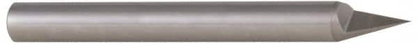 Accupro - 3/8 Inch Diameter, 4 Inch Overall Length, 1/2 Inch Split Length, Solid Carbide, Conical Point Split End Carbide Blank - Single End, 30° Point - Makers Industrial Supply