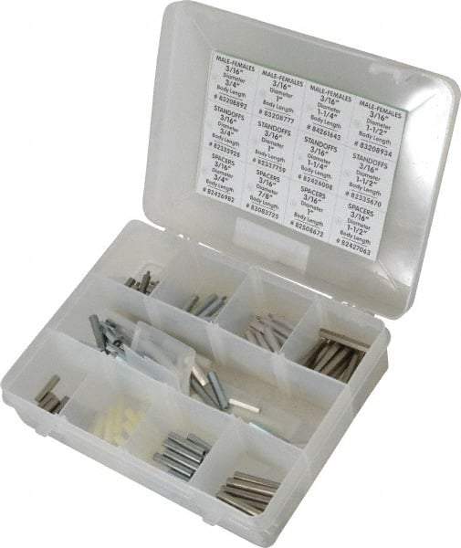 Electro Hardware Standoff & Spacer Assortments Type: Male/Female Standoffs; Spacers; Threaded Standoffs System of Measurement: Inch - Makers Industrial Supply