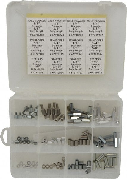 Electro Hardware - Standoff & Spacer Assortments Type: Male/Female Standoffs; Spacers; Threaded Standoffs System of Measurement: Inch - Makers Industrial Supply