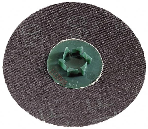 3M - 1-1/2" Disc Diam, 50 Grit, Ceramic Quick Change Disc - Type P Attaching System, Coated, Orange, Coarse Grade, 30,000 RPM, 777F Series - Makers Industrial Supply