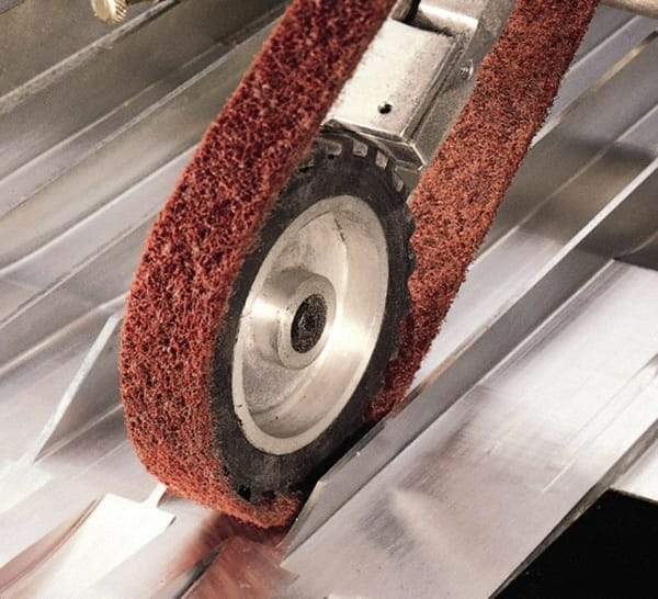 3M - 1" Wide x 72" OAL, Aluminum Oxide Abrasive Belt - Aluminum Oxide, Coarse, Nonwoven, Series SC-BL - Makers Industrial Supply