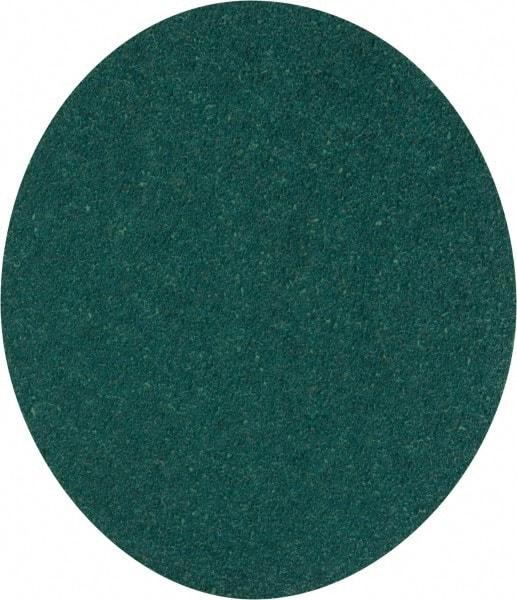 3M - 5" Diam, 40 Grit Aluminum Oxide Adhesive PSA Disc - Coarse Grade, Green, E Weighted Backing, Flexible, Use with Random Orbital Sanders - Makers Industrial Supply