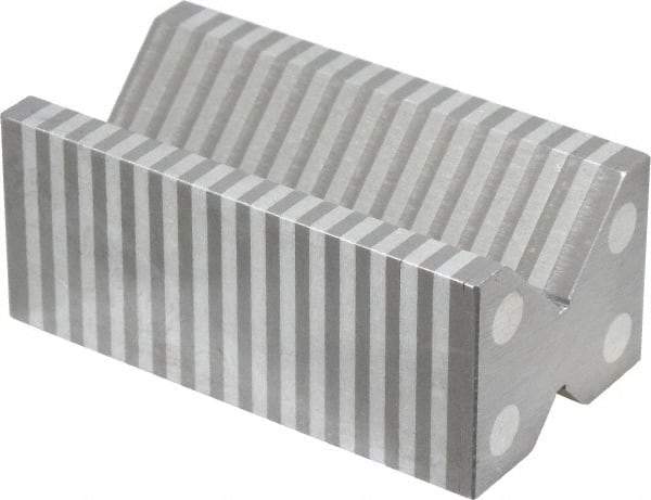 Value Collection - 1-3/4" Max Capacity, 90° Angle, Aluminum V-Block - 4-3/8" Long x 2-3/8" Wide x 1-7/8" High, Sold as Individual - Makers Industrial Supply