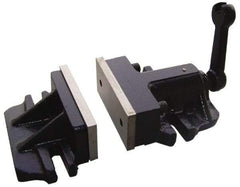 Interstate - 6" Jaw Width, Horizontal Stationary Machine Vise - Manual Operation, 1 Station, 13" Long x 2-29/32" Deep, 2-3/4" Jaw Height - Makers Industrial Supply