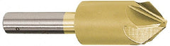 Melin Tool - 7/8" Head Diam, 1/2" Shank Diam, 6 Flute 90° Cobalt Countersink - Makers Industrial Supply