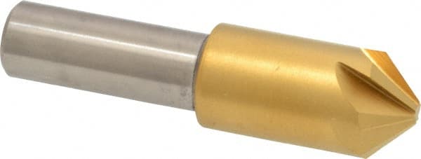 Melin Tool - 1/2" Head Diam, 3/8" Shank Diam, 6 Flute 90° Cobalt Countersink - Makers Industrial Supply