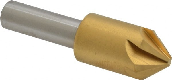 Melin Tool - 5/8" Head Diam, 3/8" Shank Diam, 6 Flute 82° Cobalt Countersink - Makers Industrial Supply