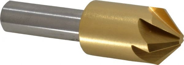 Melin Tool - 5/8" Head Diam, 3/8" Shank Diam, 6 Flute 90° Cobalt Countersink - Makers Industrial Supply