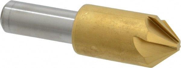 Melin Tool - 3/4" Head Diam, 1/2" Shank Diam, 6 Flute 82° Cobalt Countersink - Makers Industrial Supply