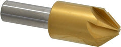 Melin Tool - 7/8" Head Diam, 1/2" Shank Diam, 6 Flute 82° Cobalt Countersink - Makers Industrial Supply