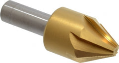 Melin Tool - 1" Head Diam, 1/2" Shank Diam, 6 Flute 60° Cobalt Countersink - Makers Industrial Supply