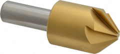 Melin Tool - 1" Head Diam, 1/2" Shank Diam, 6 Flute 90° Cobalt Countersink - Makers Industrial Supply