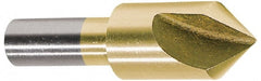 Melin Tool - 3/4" Head Diam, 1/2" Shank Diam, 1 Flute 60° Cobalt Countersink - Makers Industrial Supply