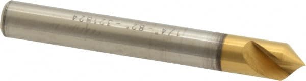 Melin Tool - 1/4" Head Diam, 1/4" Shank Diam, 1 Flute 82° Cobalt Countersink - Makers Industrial Supply