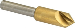 Melin Tool - 3/8" Head Diam, 1/4" Shank Diam, 1 Flute 82° Cobalt Countersink - Makers Industrial Supply