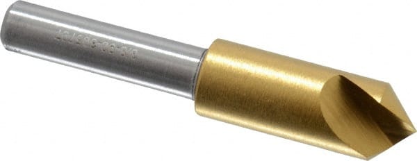 Melin Tool - 3/8" Head Diam, 1/4" Shank Diam, 1 Flute 90° Cobalt Countersink - Makers Industrial Supply